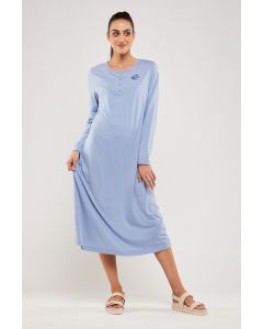loungewear midi dress with wording print