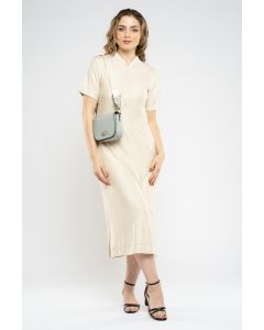 dress with front zipper