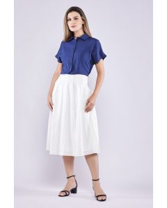 short skirt with pleats