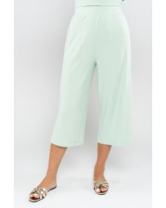 textured cropped legs pants