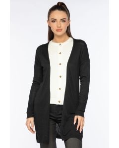 plain knitted cardigan
