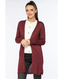 plain knitted cardigan
