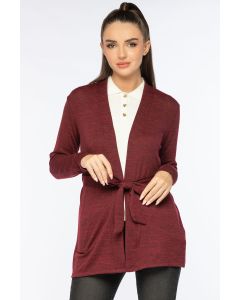 plain knitted cardigan