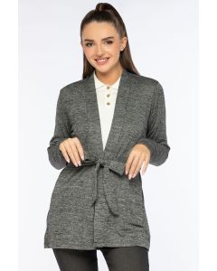 plain knitted cardigan