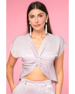 cropped top with twist