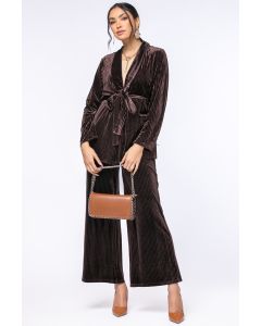 ribbed velvet flowy pants