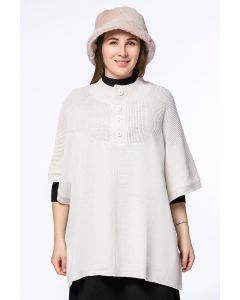 كنزة محبوكة بأزرار