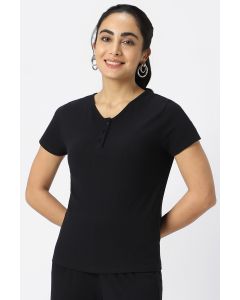 تيشيرت بخامة منقوشة