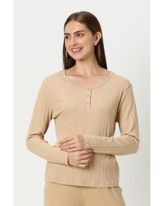 textured women basic top