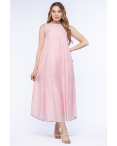 solid colored women maxi dress
