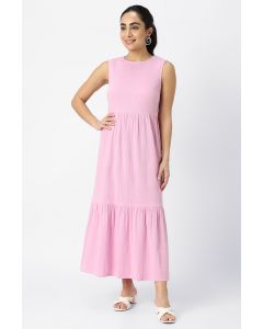 textured maxi dress