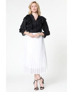 pleated skirt