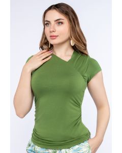 solid colored women top