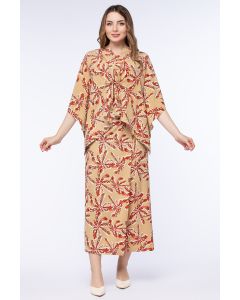 printed women wrap pants