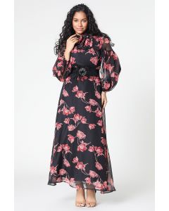floral maxi dress