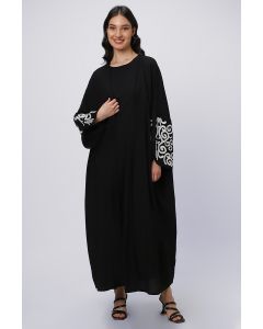 women abaya with embroidery