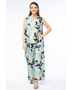 printed women wrap pants