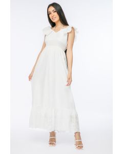 women dress with perforated slots