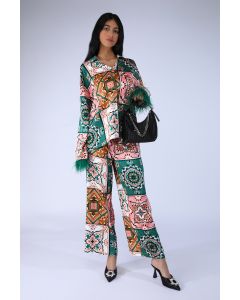 printed flowy women pants