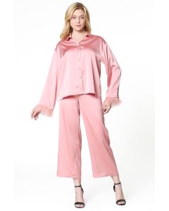 satin pants