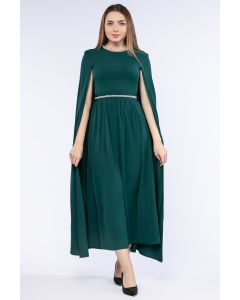 women dress with a cape