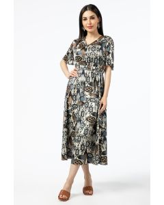 all over print longline women dress