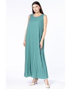 pleated women maxi dress
