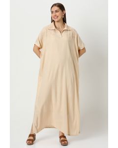 women maxi dress with embroidery