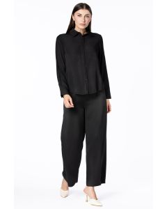 solid colored flowy women pants