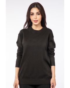 solid colored knitted women sweater