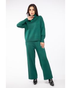 solid colored knitted women pants