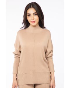 solid colored knitted women sweater