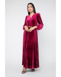 velvet women maxi dress