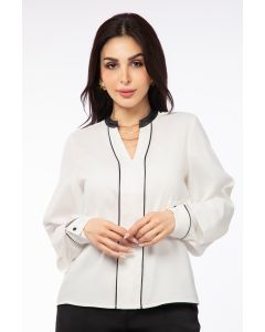 بلوزة نسائية بخطوط