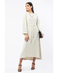 solid colored women longline dress