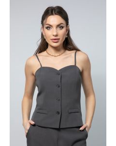 Sleeveless Buttoned Waistcoat - Effortless Style, Perfect Fit