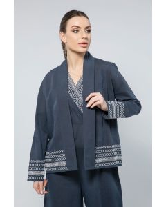 جاكيت بأكمام طويلة بتطريز أنيق - خفيف وعملي بكل تفاصيله