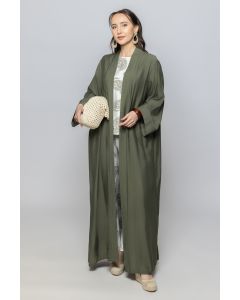 عباية نسائية بأكمام طويلة وخامة ناعمة