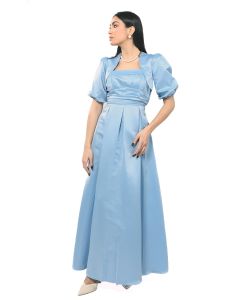 maxi women dress with over bolero