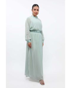 maxi women dress with sequin
