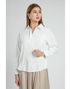 بلوزة نسائية رسمية أنيقة بياقة V
