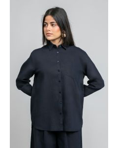 قميص كلاسيكي بأزرار أمامية