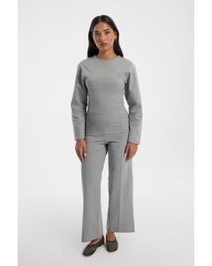 Wide Leg Pants with Side Slits