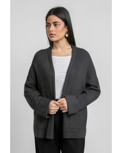 كارديجان نسائي محبوك مفتوح من الأمام