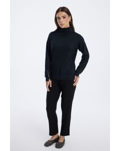 Women Knit Ribbed Pants