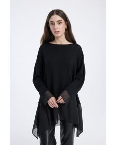 تونيك طويل بتفاصيل شيفون