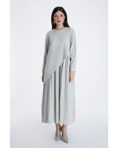 فستان ماكسي بطبقة غير متماثلة