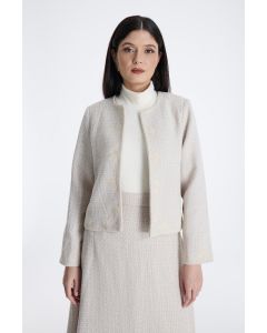 جاكيت نسائي تويد مطرز بزهور