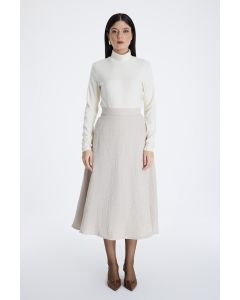 تنورة نسائية تويد ميدي