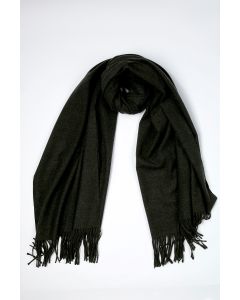 وشاح سادة ناعم مع شراشيب